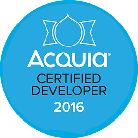 Acqia Certified Developer 2016 logo